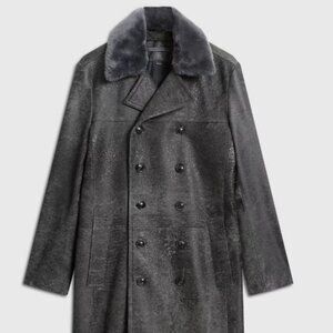 New - John Varvatos Dexter Coat - Carbon Grey, Sz.50